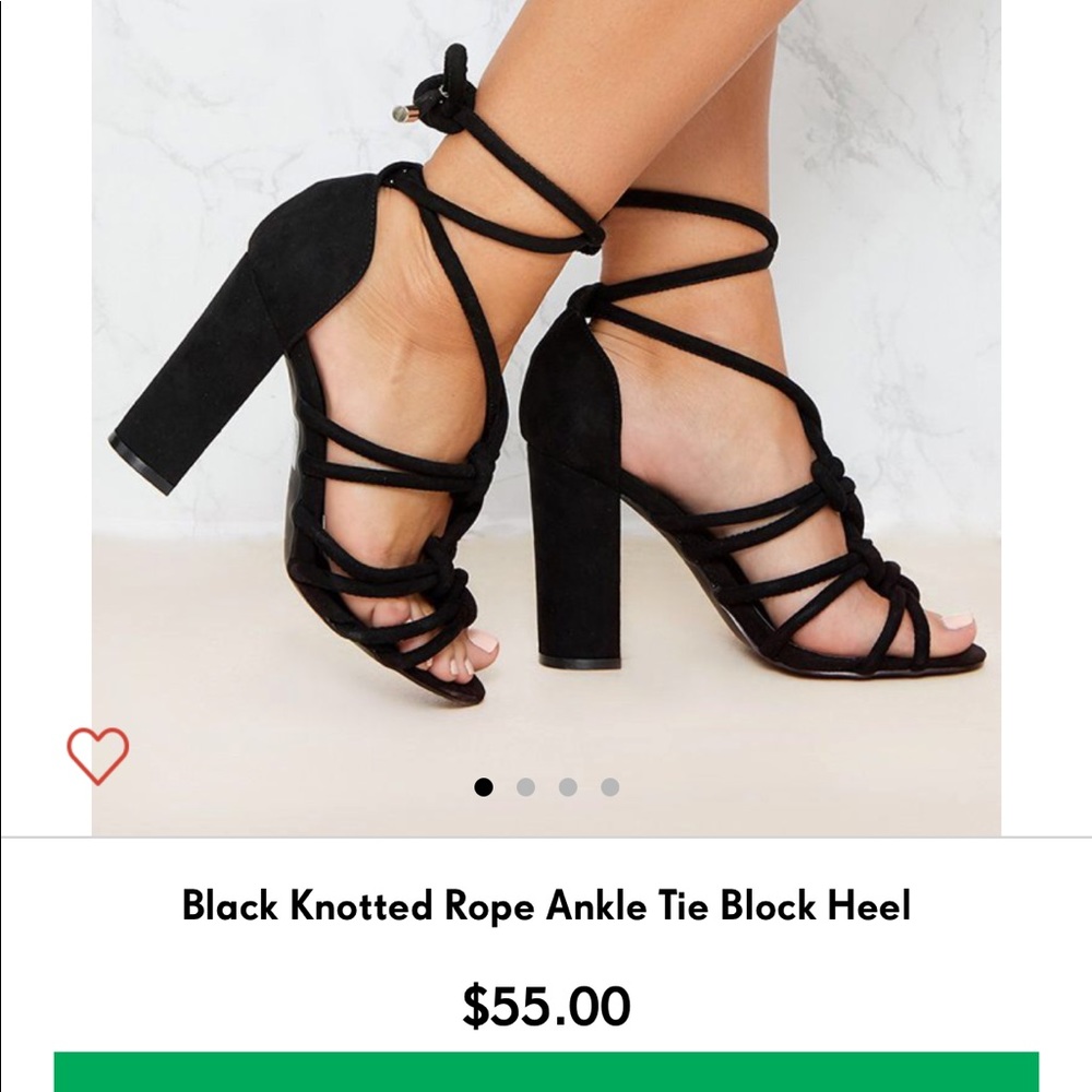 PrettyLittleThing Block Heel NWOT Size 8 Heels